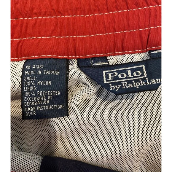 Polo Ralph Lauren Swim Trunks Mens S Blue Swim Drawstring Mesh Lined Red Pony - Picture 16 of 16